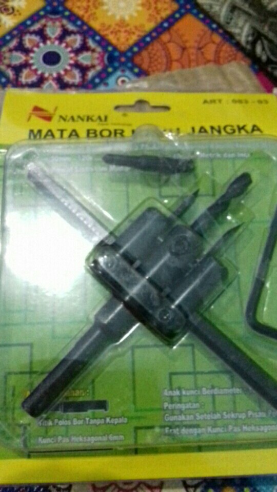 Nankai Mata Bor Kayu Jangka Adjustable Hole Cutter Flexible 30mm - 120mm