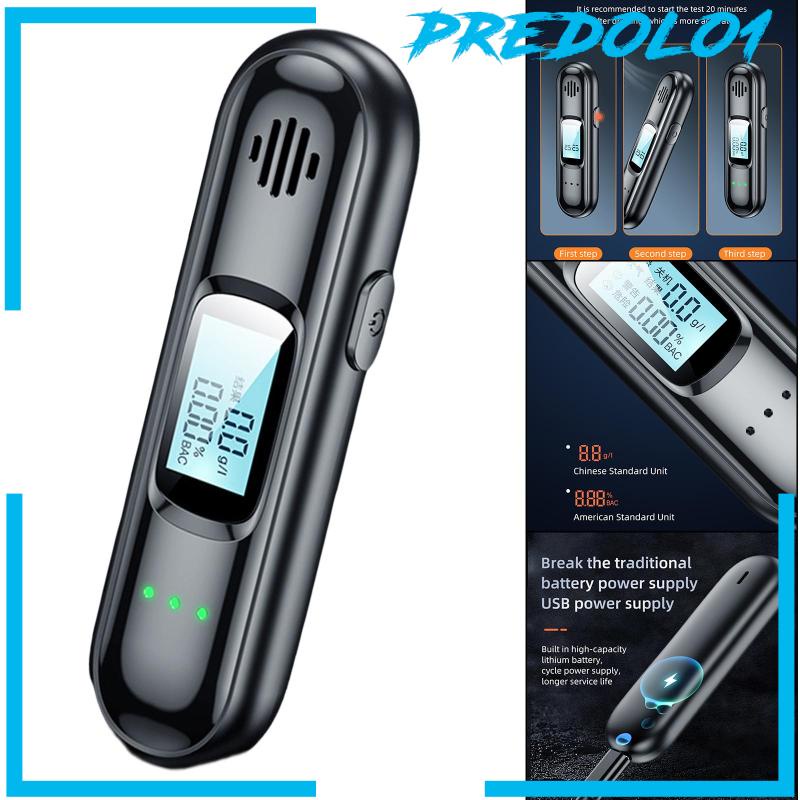 [PREDOLO1] Professional Digital Alcohol Breathalyser Breath-Alcohol Tester Rechargeable