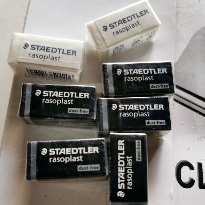 

PENGHAPUS RASOPLAST STAEDTLER HITAM PUTIH ORIGINAL tipe x correction tape