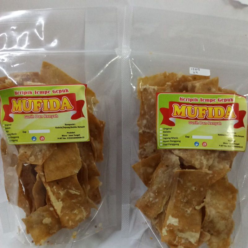 

Keripik Tempe Gepuk Mufida khas Blora Jawa Tengah