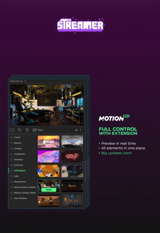 Motion Bro - The Streamer Everything - After Effects Project Files