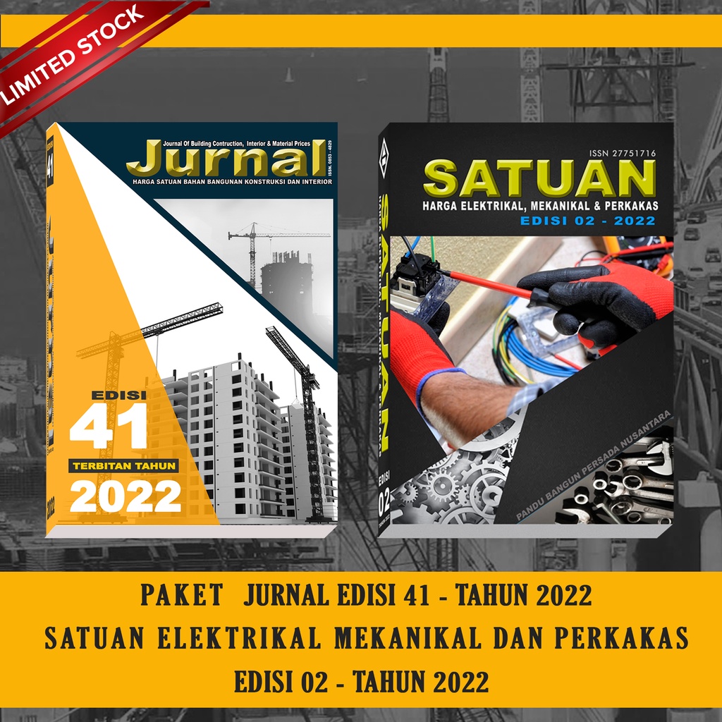 Paket Jurnal Bahan Bangunan 41-2022 + Satuan Elektrikal 02-2022