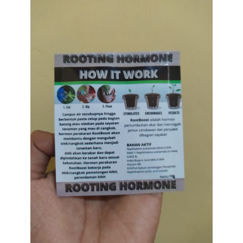 PUPUK AKAR BIOROOT HORMON  TANAMAN ROOT UP 10 Gram FEFARM