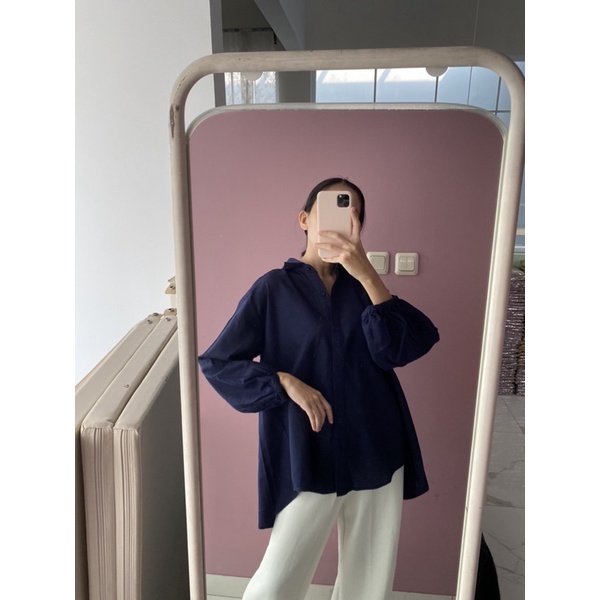 NABO - Okasan Blouse Linen (Kemeja Bahan Linen)