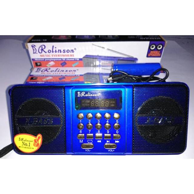 Speaker Radio Mp3 USB Memory ROLINSON RL-4028 Double Speaker