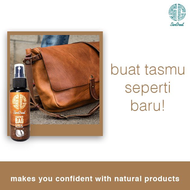 Leather bag cleaner and conditioner pembersih tas kulit asli branded terbaik 100 ml untuk jamur