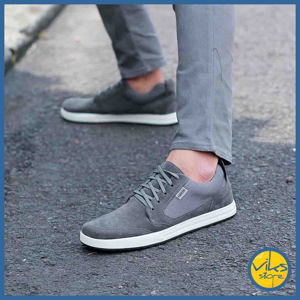 Sepatu Sneakers Pria Cowok Tali Style Casual Distro Kuzatura Original Suede Lokal Premium Elegan