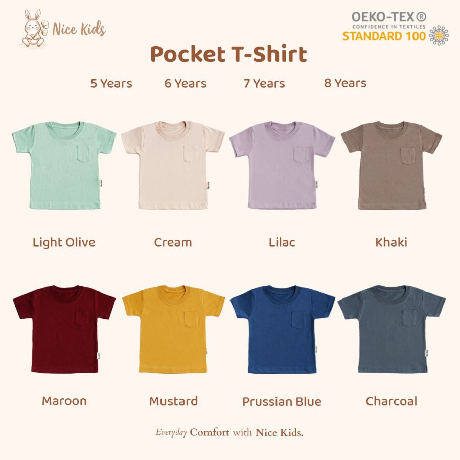 Nice Kids Pocket Tee 1years-4years