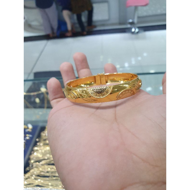 gelang bangkok emas tua kadar 700/22k