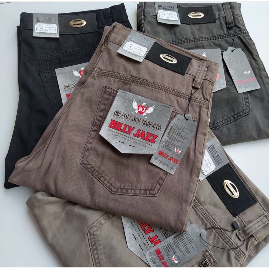 Celana Panjang Pria Kanvas Cardinal Original Billy Jazz Bahan Kanvas Minyak Premium Celana Billy Jaz
