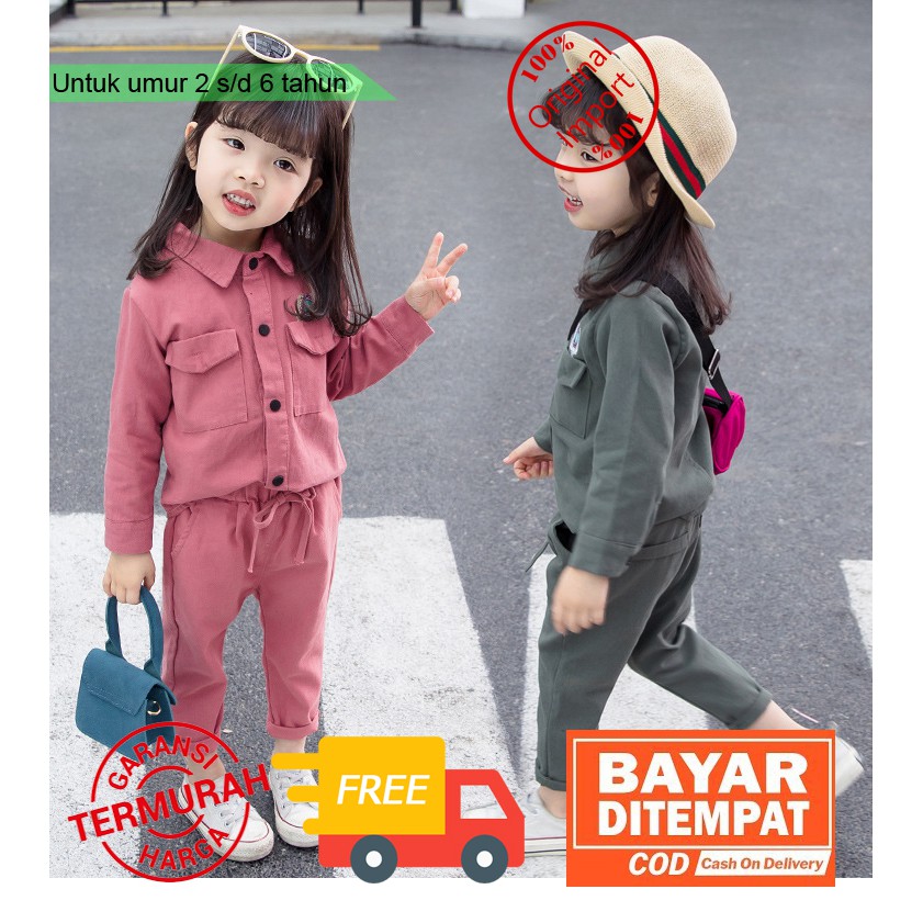 CHICLE baju  anak  perempuan  import 806 Shopee  Indonesia