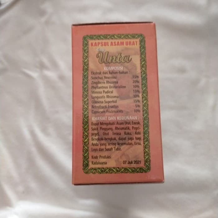 KAPSUL ASAM URAT CAP UNTA ORIGINAL