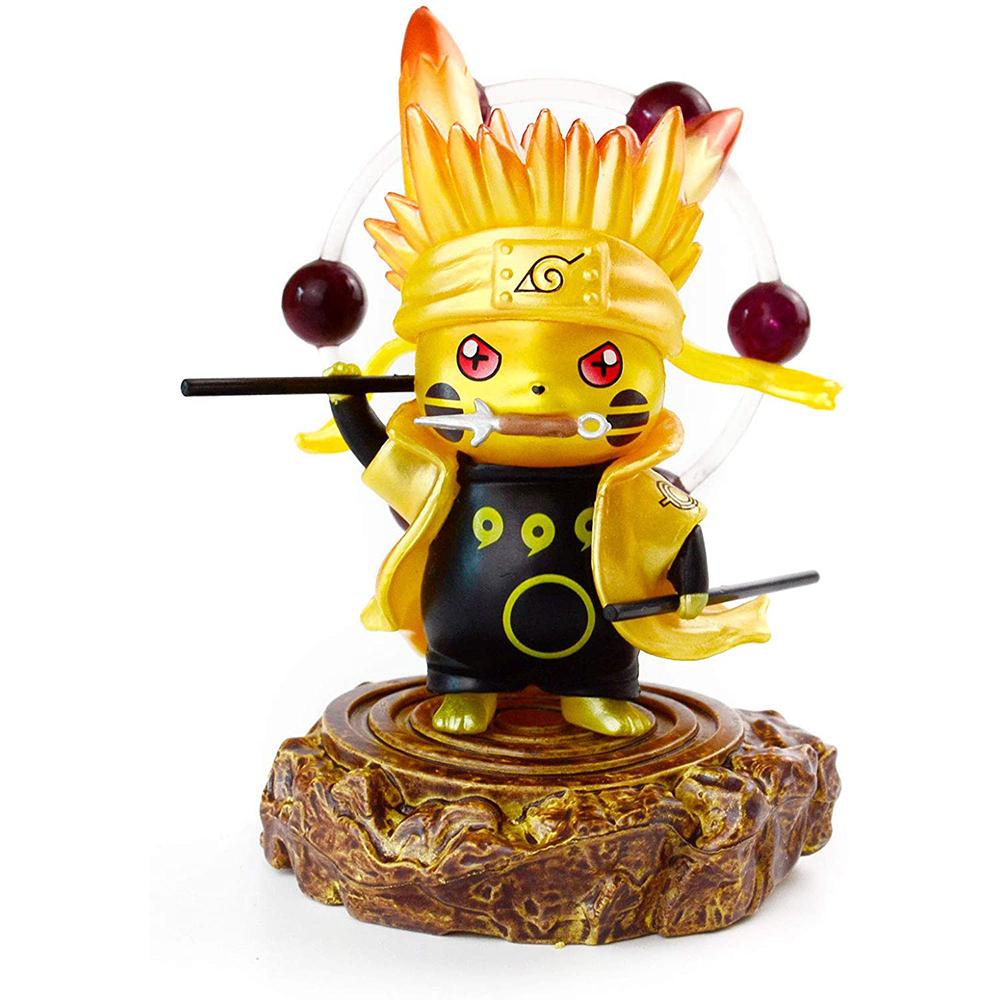 Lanfy Actions Figure Hadiah Ulang Tahun Mainan Anak Sasuke Uchiha Pokemon Anime Model Naruto Figure