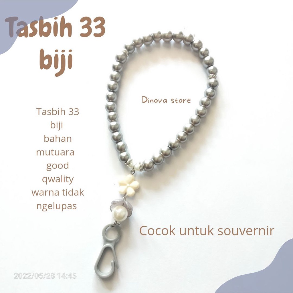 TASBIH 33 BIJI/tasbih 33 butir/tasbih mutiara/souvenir/souvenir umroh haji