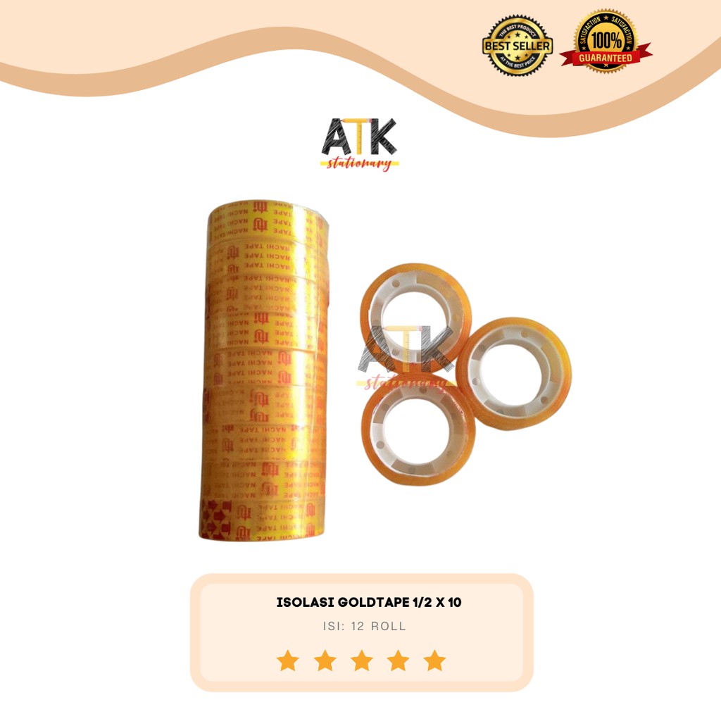 

Isolasi Kecil (1/2X10) Goldtape atk