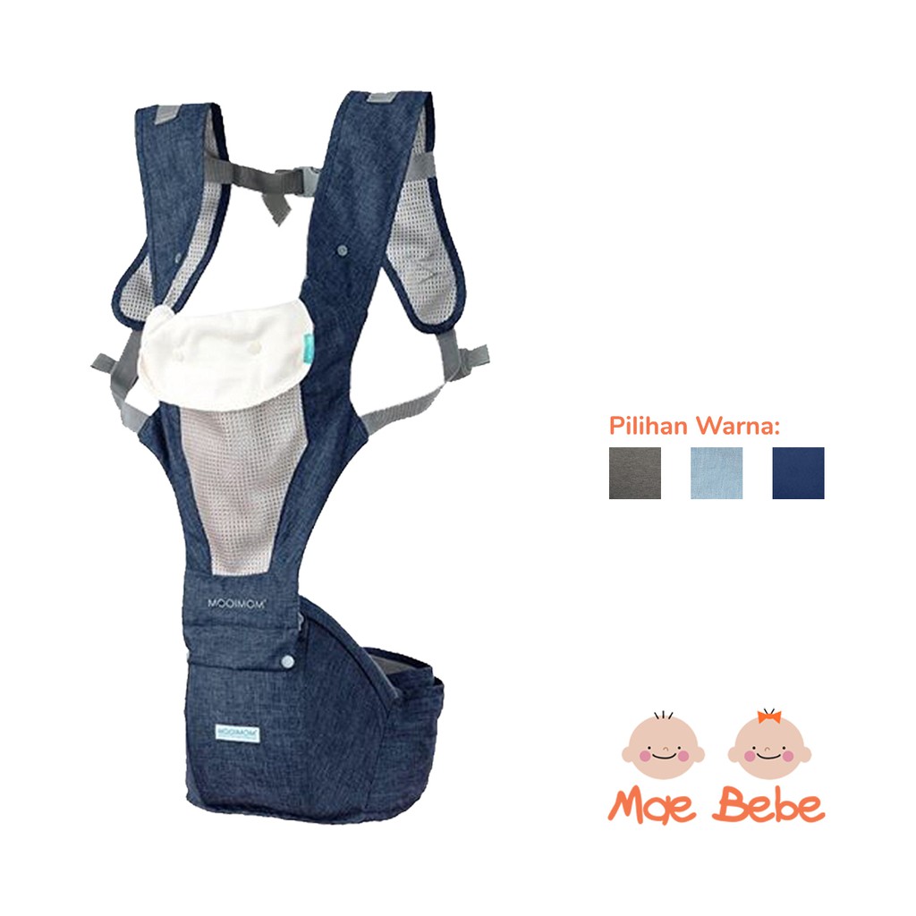 [PROMO] Mooimom Breathable Hipseat Carrier Gendongan Bayi