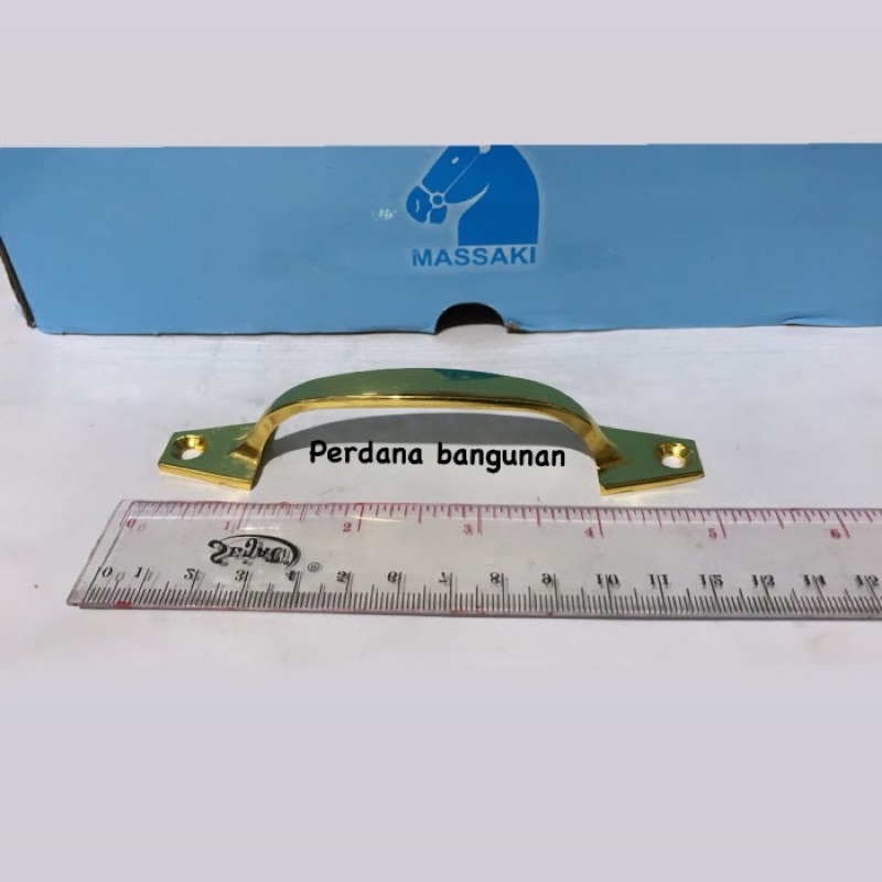 HANDLE TARIKAN LACI KUNING , NIKEL 5 INCI / TARIKAN JENDELA MASSAKI KUNING