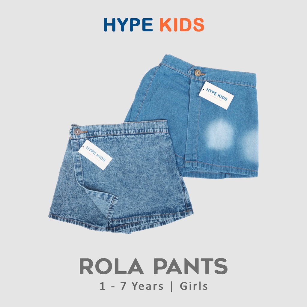 Hypekids Rola Pants - Celana Rok Jeans Anak Usia 1 - 7 Tahun Perempuan