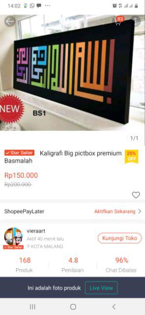 Kaligrafi Big Pictbox Premium Basmalah
