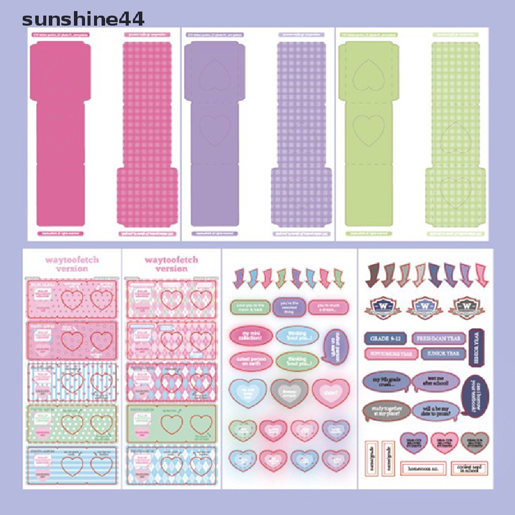 Sunshine Ins Stiker Frame Foto Lucu Gaya Korea Untuk Dekorasi Scrapbook DIY