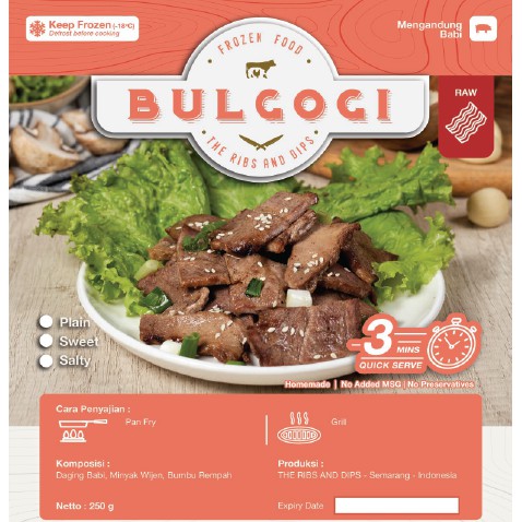 

Pork Bulgogi 250gr