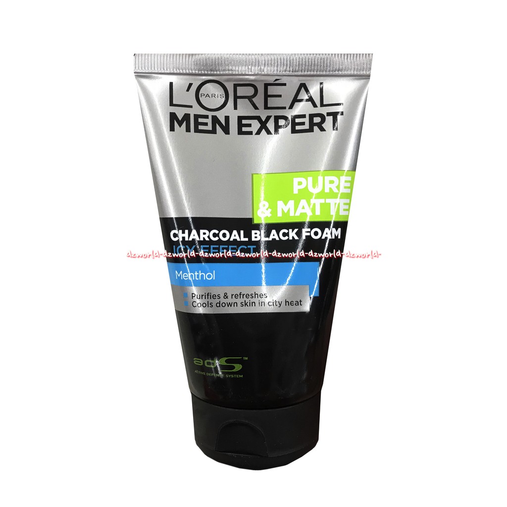 L'oreal Men Expert Pure &amp; Matte Charcoal 100gr Pembersih Muka Pria Cowok Laki Laki Loreal Men's