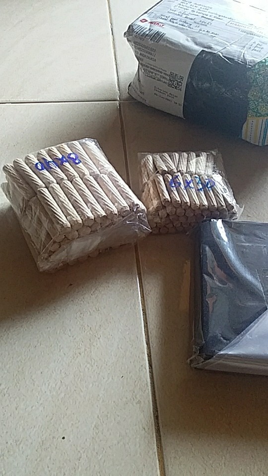 Dowel Kayu Uk. 6mm X 30mm