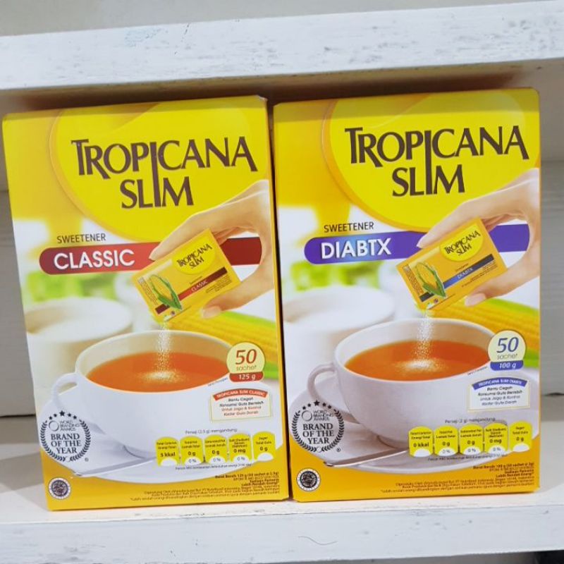 

Tropicana Slim Sweetener isi 50