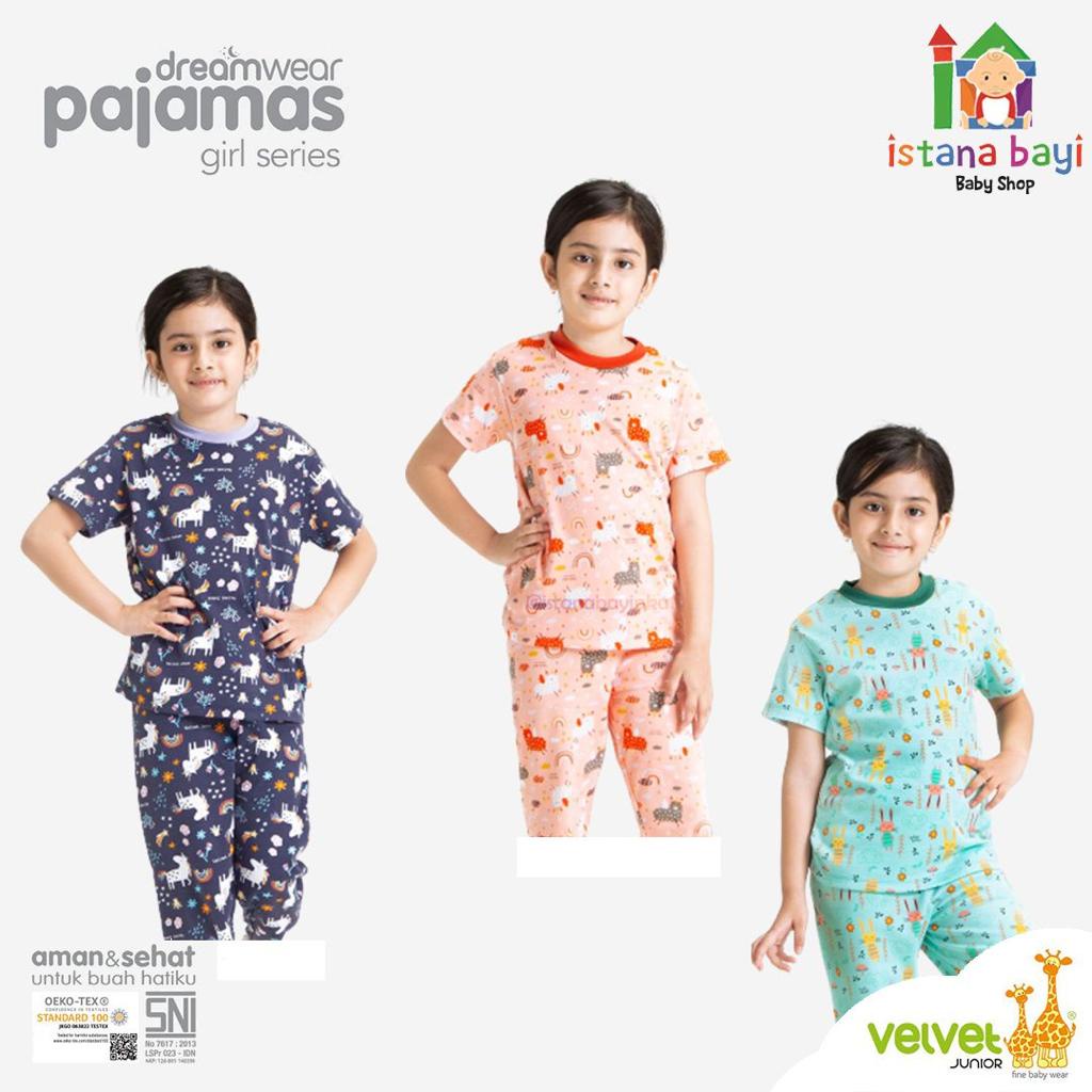 VELVET JUNIOR PIYAMA DREAMWEAR GIRL/BOY - PIYAMA PENDEK PANJANG 2-7 TAHUN /PIYAMA ANAK VELVET