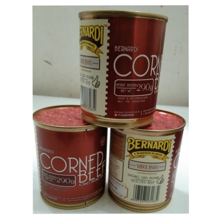 

asa457a Bernardi Corned Beef 290 Gram Xa20X1