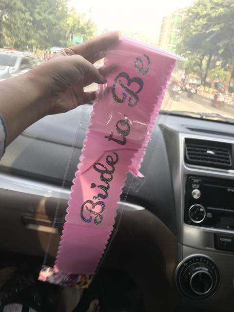 Selempang Bride To Be Sash Bridal Shower Sash Bride To Be Murah