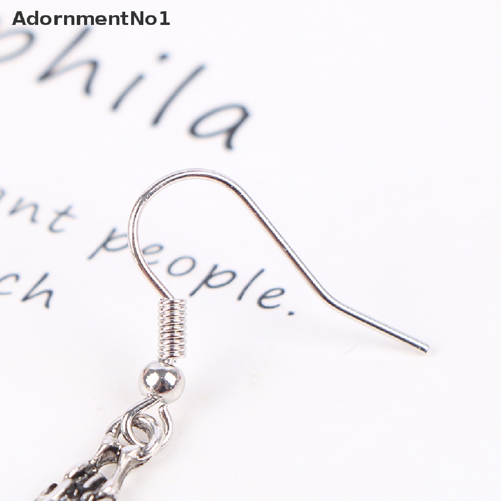 (AdornmentNo1) Anting Kait Gantung Wanita Desain Kelelawar Vampire Gaya Vintage / Gothic / Punk Untuk Hadiah