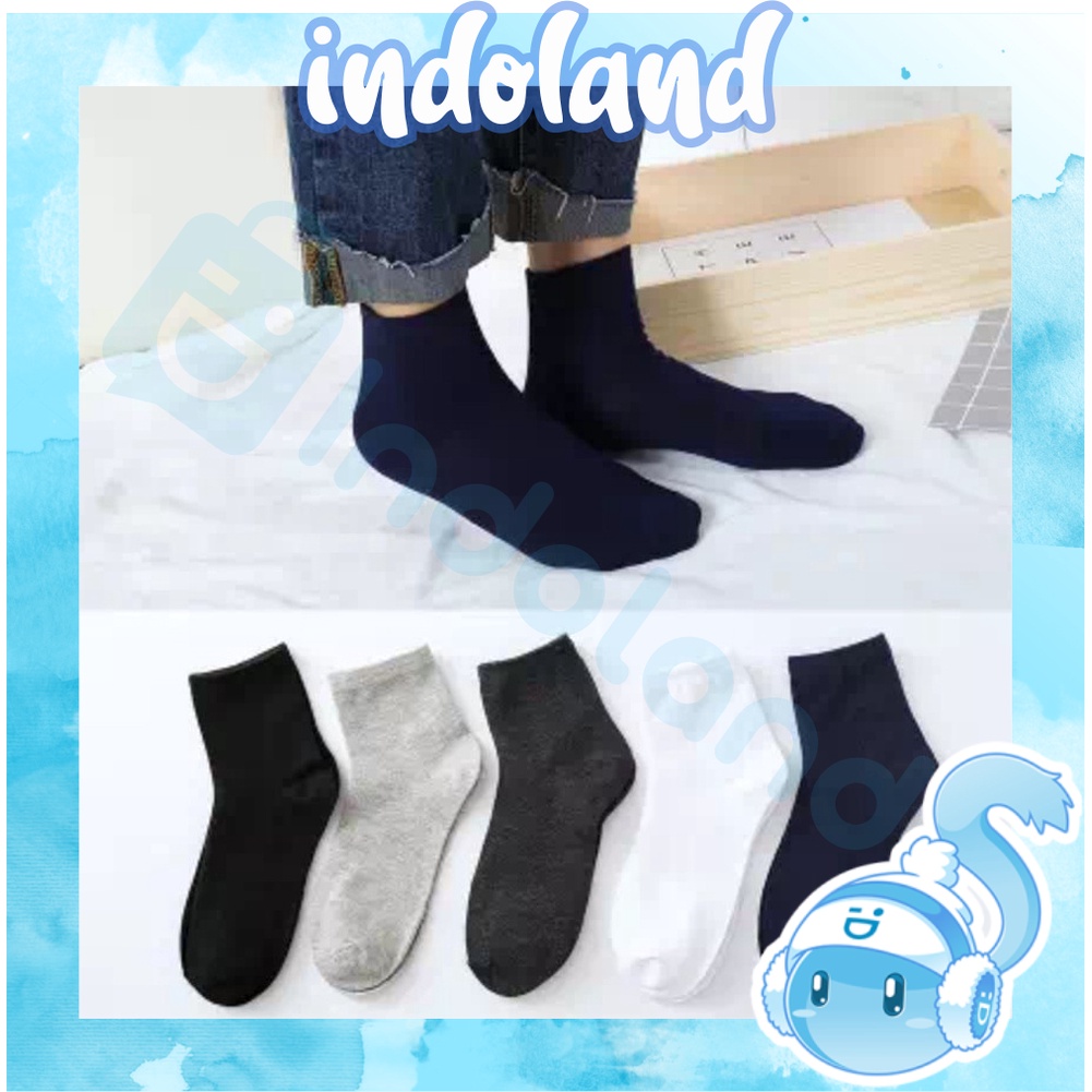 ☀ INDOLAND ☀ Kaos Kaki Formal Pria Wanita Dewasa / Kaos Kaki Kerja R569