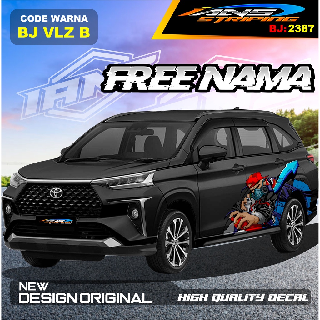 VARIASI STIKER MOBIL AVANZA VELOZ / VARIASI STIKER MOBIL XENIA REBORN / STICKER DECAL MOBIL PAJERO / STIKER MOBIL