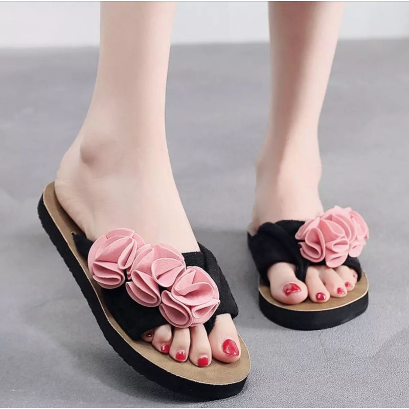 Sandal wanita terbaru &quot; Bunga Poni &quot; Sandal Kokop Bunga