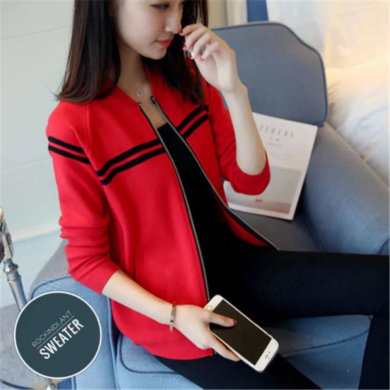 Jaket Wanita/Sweater Jaket Rajut Wanita/Sweater Rajut