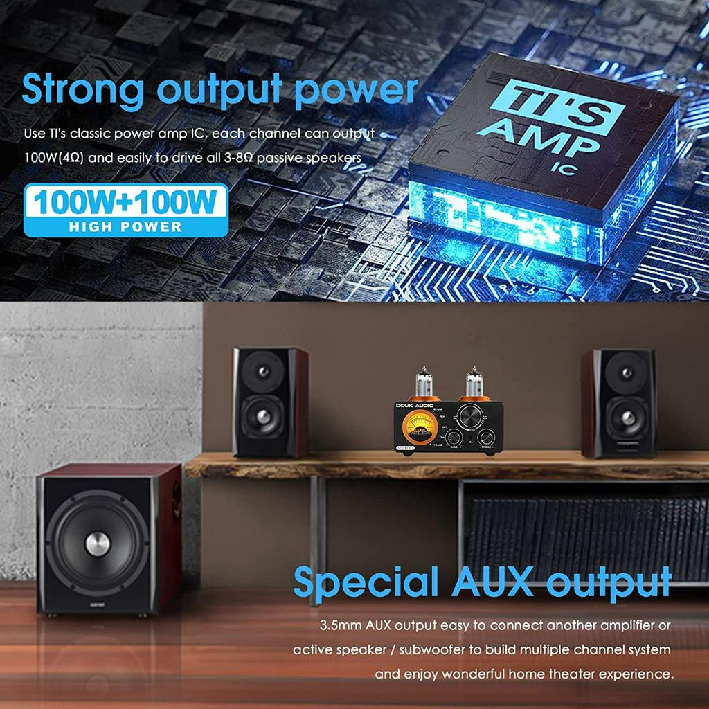 Nobsound Douk Audio ST-01 ST01 Pro HiFi Bluetooth 5.0 Tube Amplifier