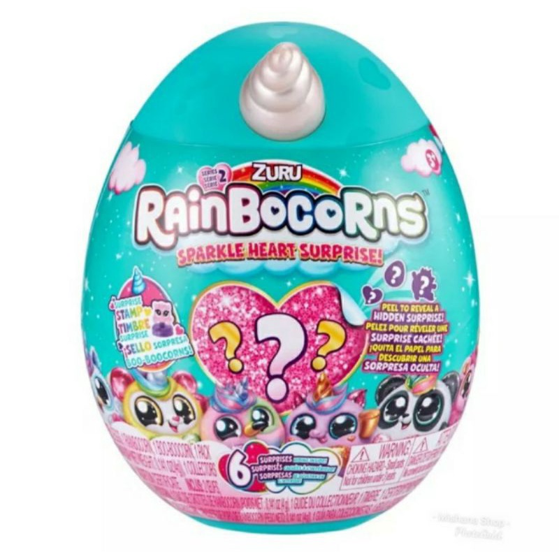 Rainbocorns Sparkle Heart Surprise SLIME Mainan Boneka Telur Unicorn