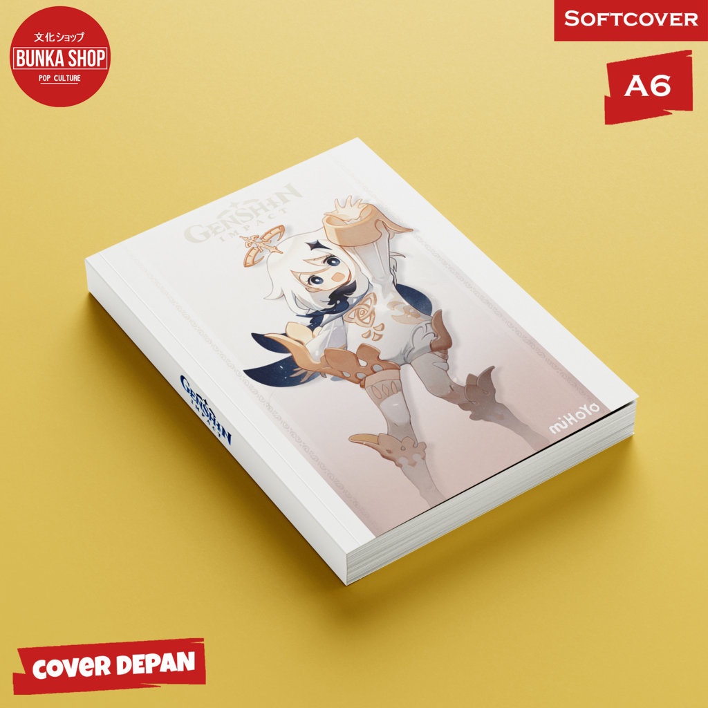 

Pocket Note Game Genshin Impact Paimon Softcover A6 Buku Tulis Catatan Notes Agenda Planner Jurnal