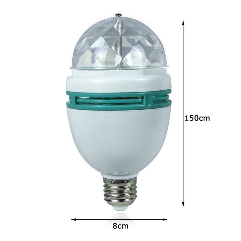 [ LED  E27 Color Stage Lighting Crystal Magic Ball Light Bulb For Shade KTV Bar Disco Party ]