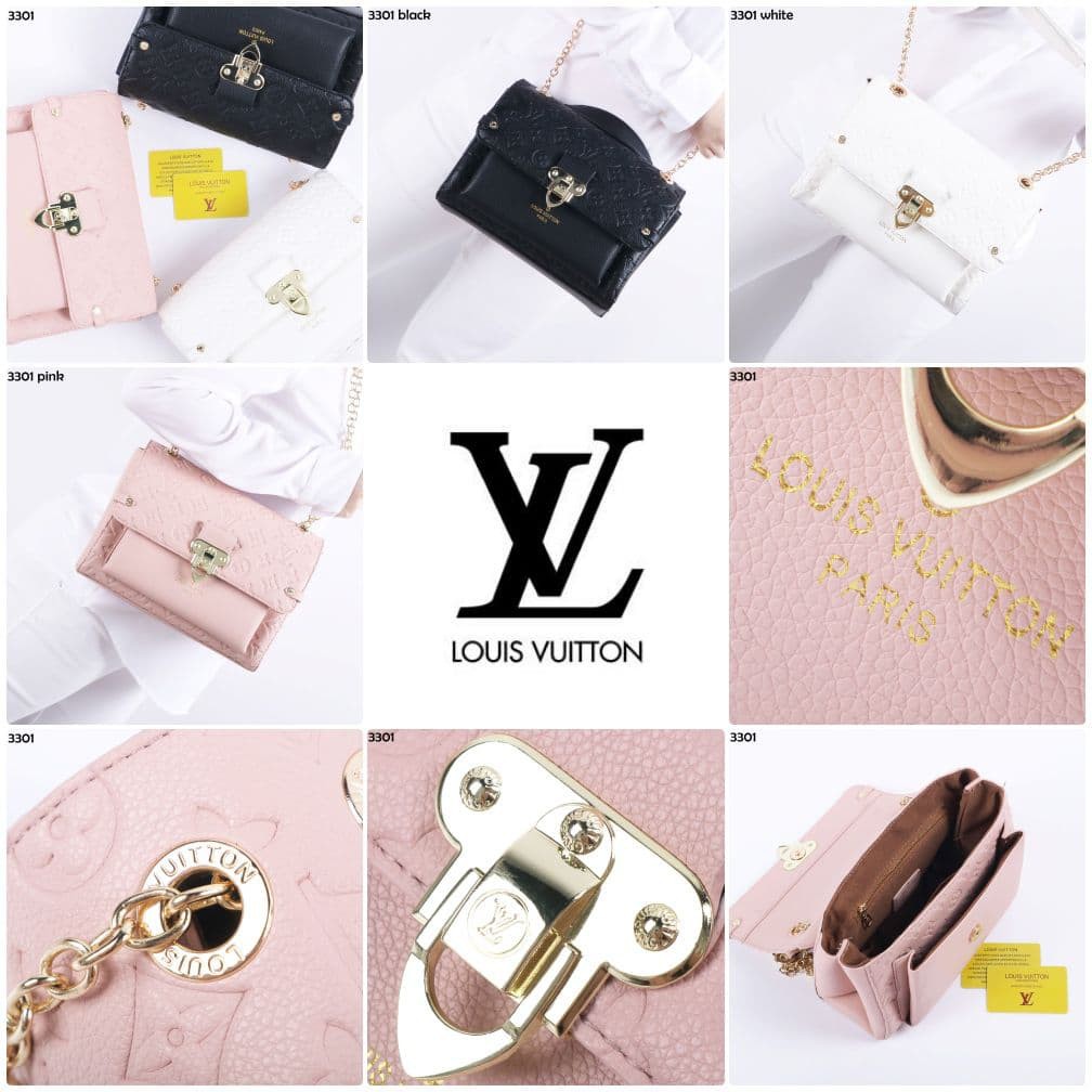 COD ❤️ Tas Wanita Pesta LV Louis Vuitton Vavin PM Handbag Chain Premium Import