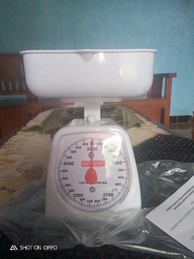 Timbangan Kue Kenmaster 5 Kg Timbangan Kue Dapur 5 Kg Putih