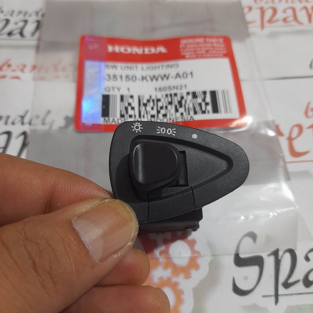 TOMBOL LAMPU/SAKLAR LAMPU ON/OFF REVO 110 ABSOLUTE/BLADE/VARIO TECHNO TOMBOL saklar LAMPU DEPAN BLAD