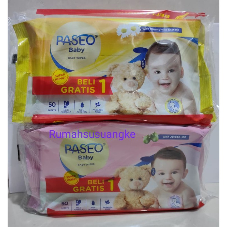 Paseo tissue basah 50+50