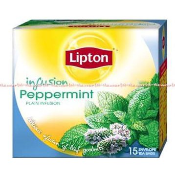 

teh premium lipton infusion peppermint tea 15 sachet teh celup rasa mint best qualty