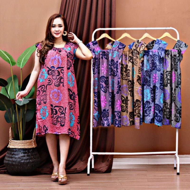 ( 3 pcs 99rb )Daster batik yukensi daster viral kekinian pekalongan