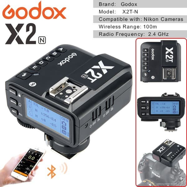 Trigger Godox X2T for Canon / Nikon / Sony / Fujifilm