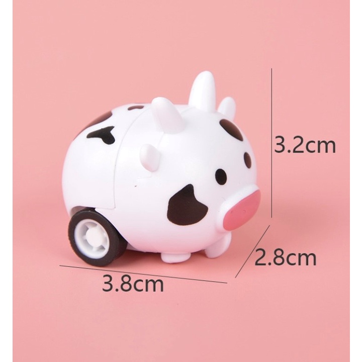 Mainan Anak Mobilan Bentuk Binatang / Mainan Lucu Tarik Mundur (Pull Back) MURAH Mainan Gajah Burung-Sapi Mini