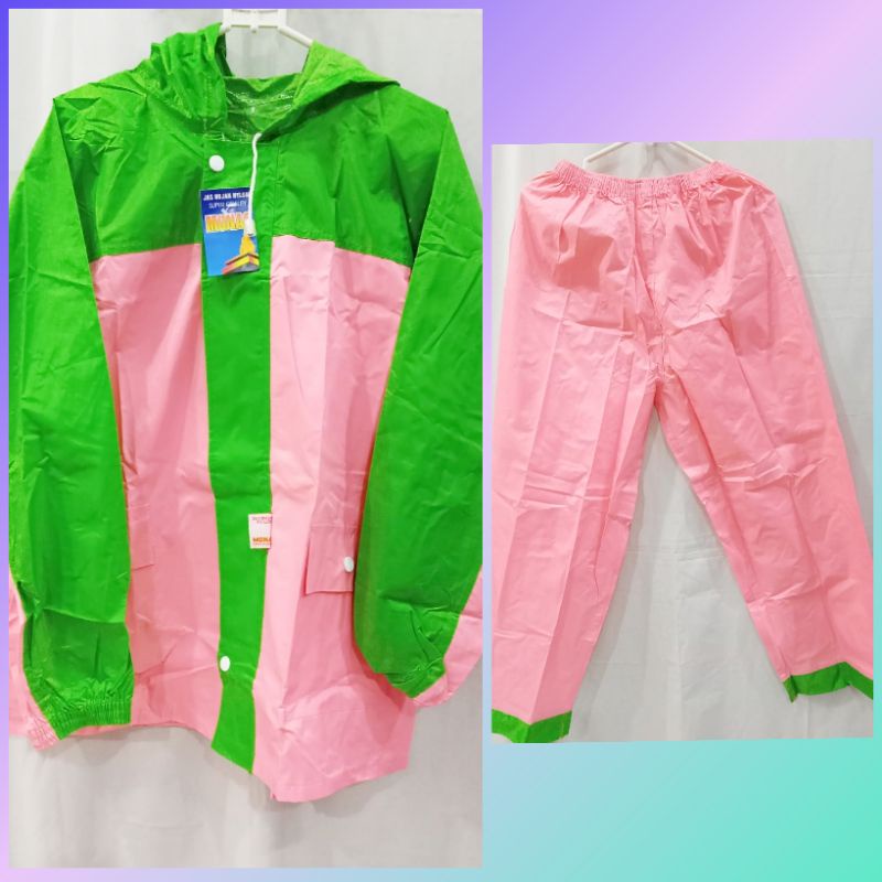Jas Hujan / Mantol Remaja Model Jaket Celana - MonasN17