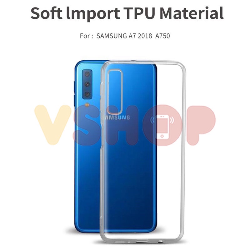 SOFTCASE TRANSPARAN SAMSUNG A7 2018 - A750 PREMIUM CLEAR SOFT CASE